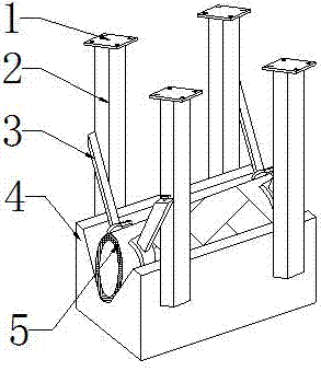 一种通信管道用安全固定板的制作方法