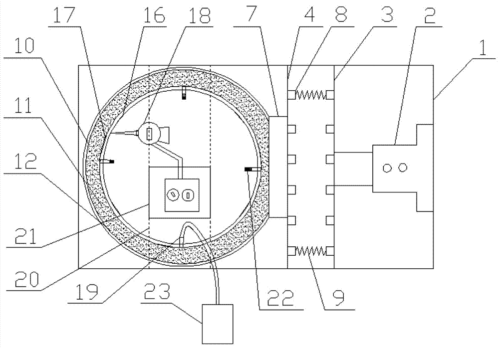 一种模拟环形隧洞流质充填衬砌支护结构受力的装置及方法与流程