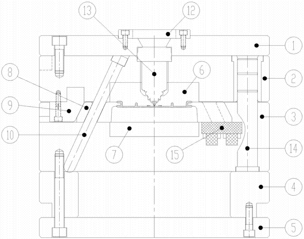 一种支架泳池座板模具结构的制作方法