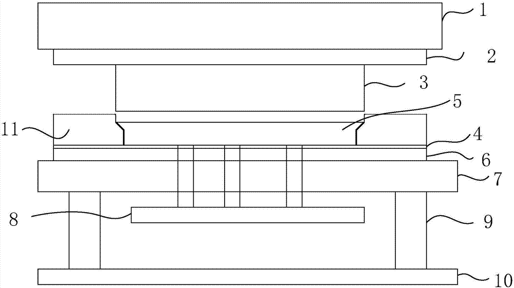 一种用于笔记本上盖的一次四面内扣成型治具的制作方法