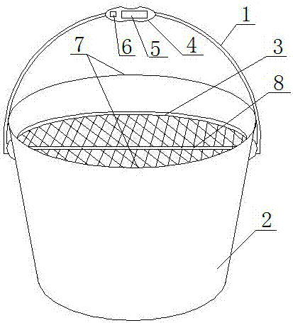 一种带有发光转板的钓鱼桶的制作方法