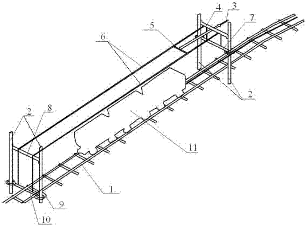 一种用于煤矿开采的斜巷轨道运输挡车装置的制作方法