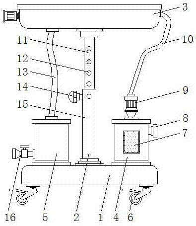 一种便于清洗的医用托盘架的制作方法