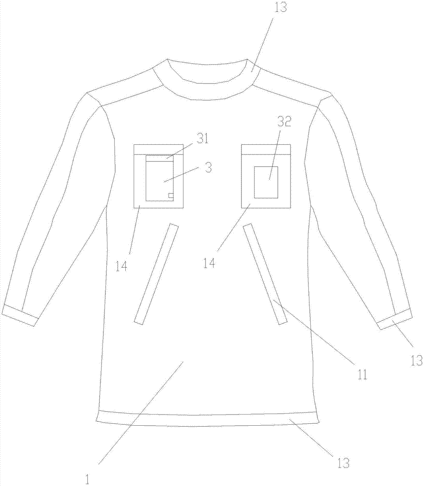 带盲区提示功能的骑行服的制作方法