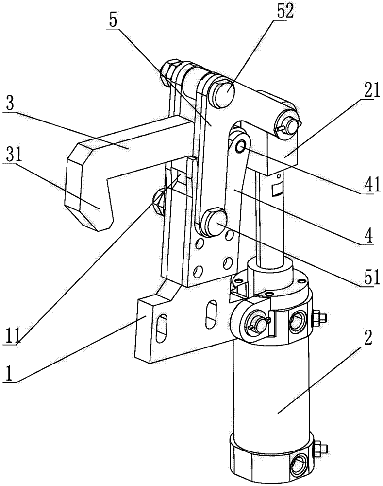 一种焊接夹具用自锁式气动夹紧器的制作方法