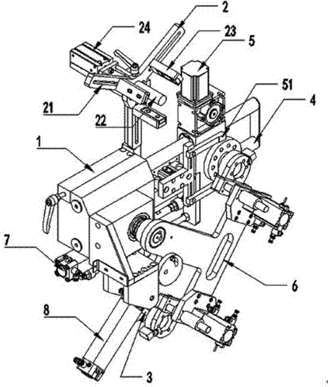 一种全自动焊齿机用机械臂机构的制作方法
