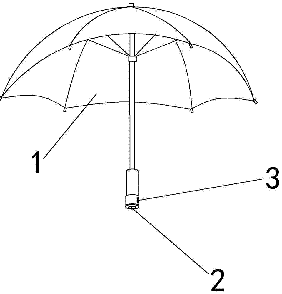 可蓝牙通话的雨伞的制作方法