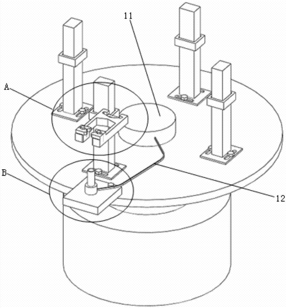 一种进出液管快速固定焊接支架的制作方法