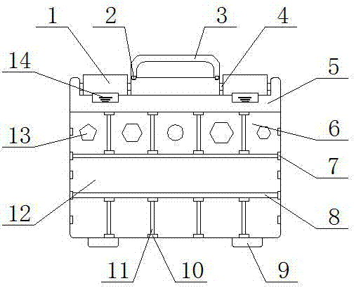 一种电力检修用螺丝存放盒的制作方法