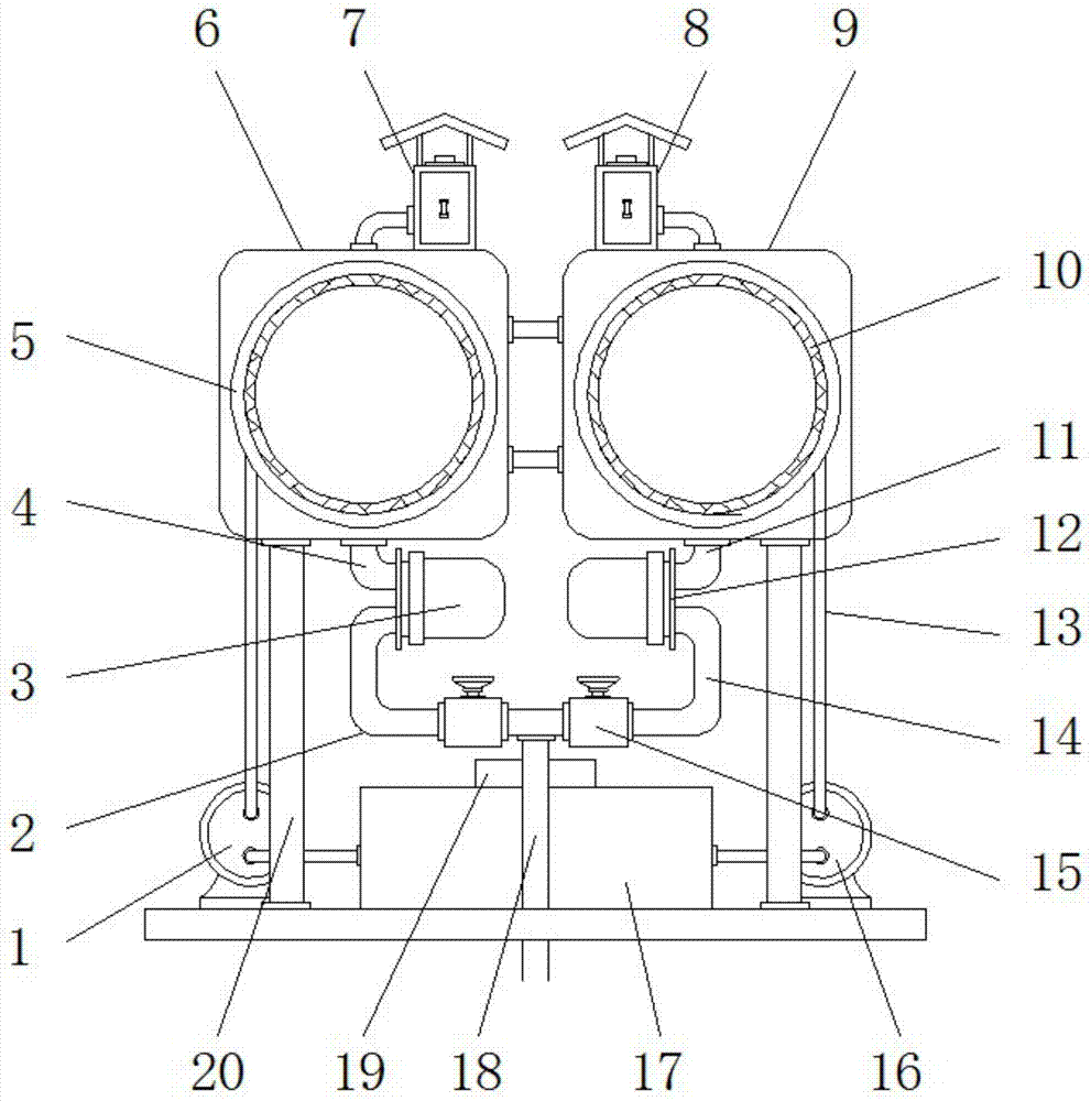 一种双枕体变压器油枕结构的制作方法