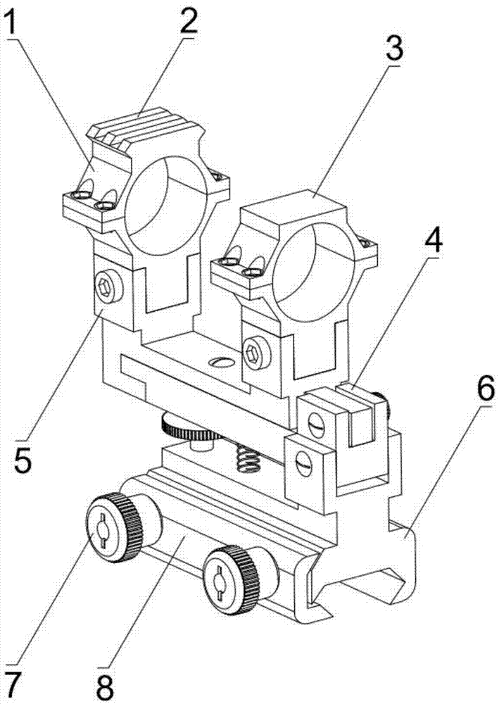 一种瞄准镜的多功能调节支架的制作方法
