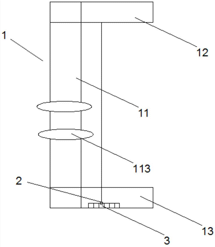 墙柱模板垂直度可调节高度吊线尺及垂直度检测工具的制作方法