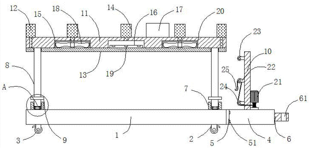 一种移动型建筑施工用运输休憩装置的制作方法