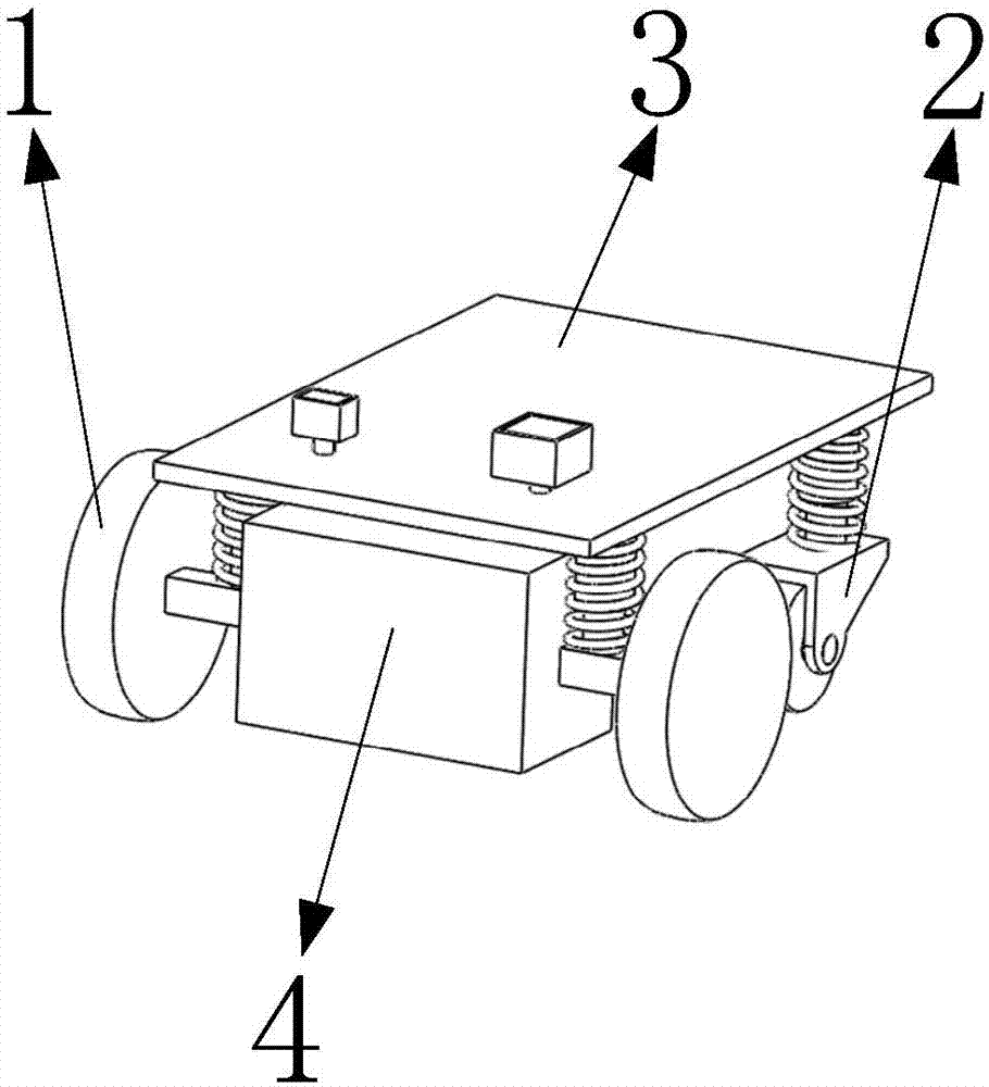 一种机器人使用的轮式双驱行走平台的制作方法