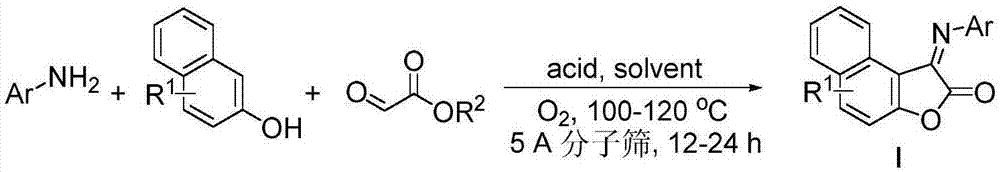 一种N-芳基萘并呋喃酮亚胺类化合物及其合成方法与流程