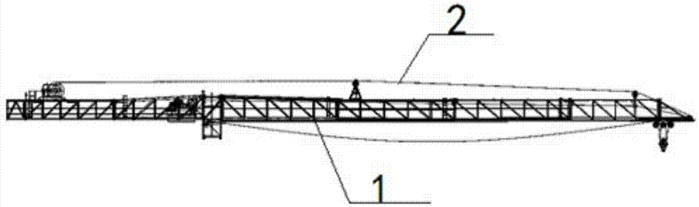 平头式塔式起重机的起升钢丝绳防垂装置的制作方法