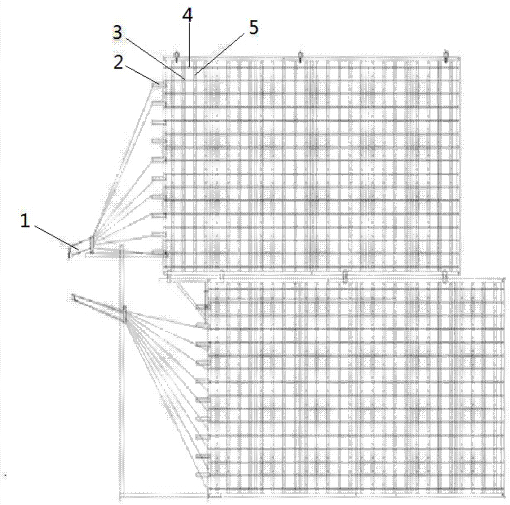 一种纱架式经编间隔网布的生产方法与流程