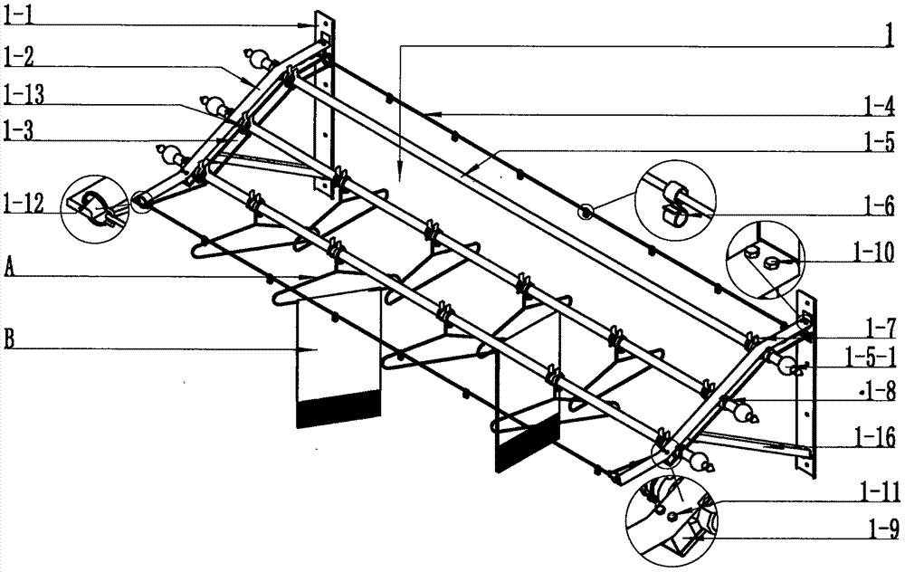 一种阶梯收放式配网兜篮的安全晾衣架的制作方法