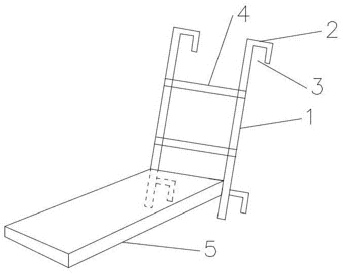 一种用于钢爬梯上作业板及其制作方法与流程