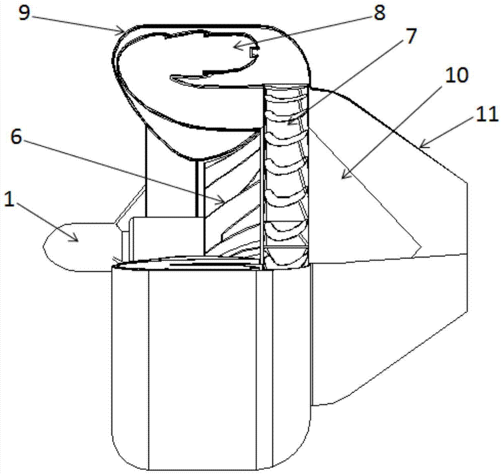 一种单一复合叶轮的燃气涡轮发动机的制作方法