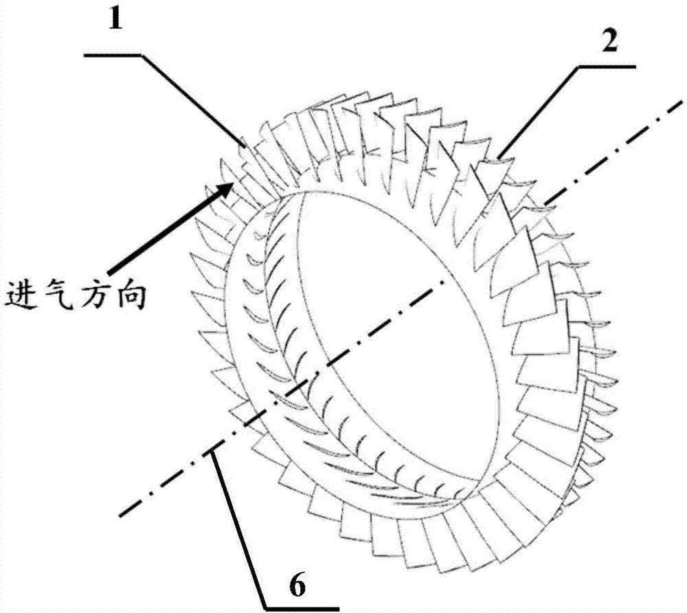 一种非轴对称分布静叶轴流式压气机的制作方法