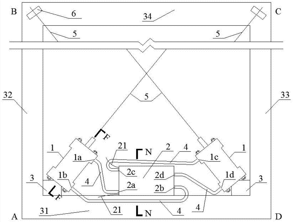 一种用于框架结构的分离式磁流变耗能装置的制作方法