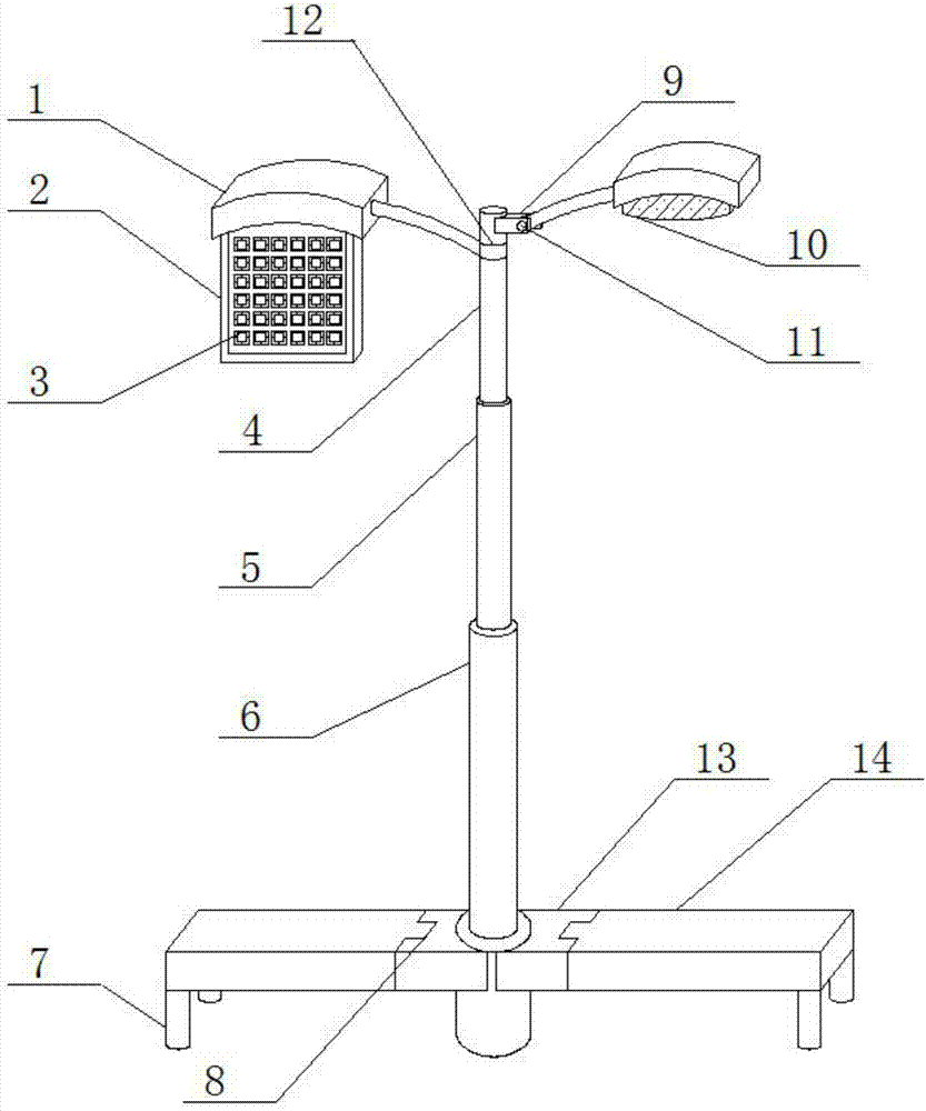 一种带有街路指示功能的路灯的制作方法