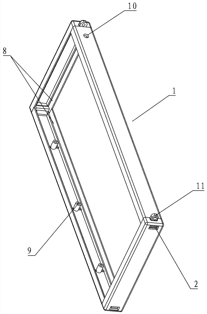 消防应急指示灯边框的制作方法