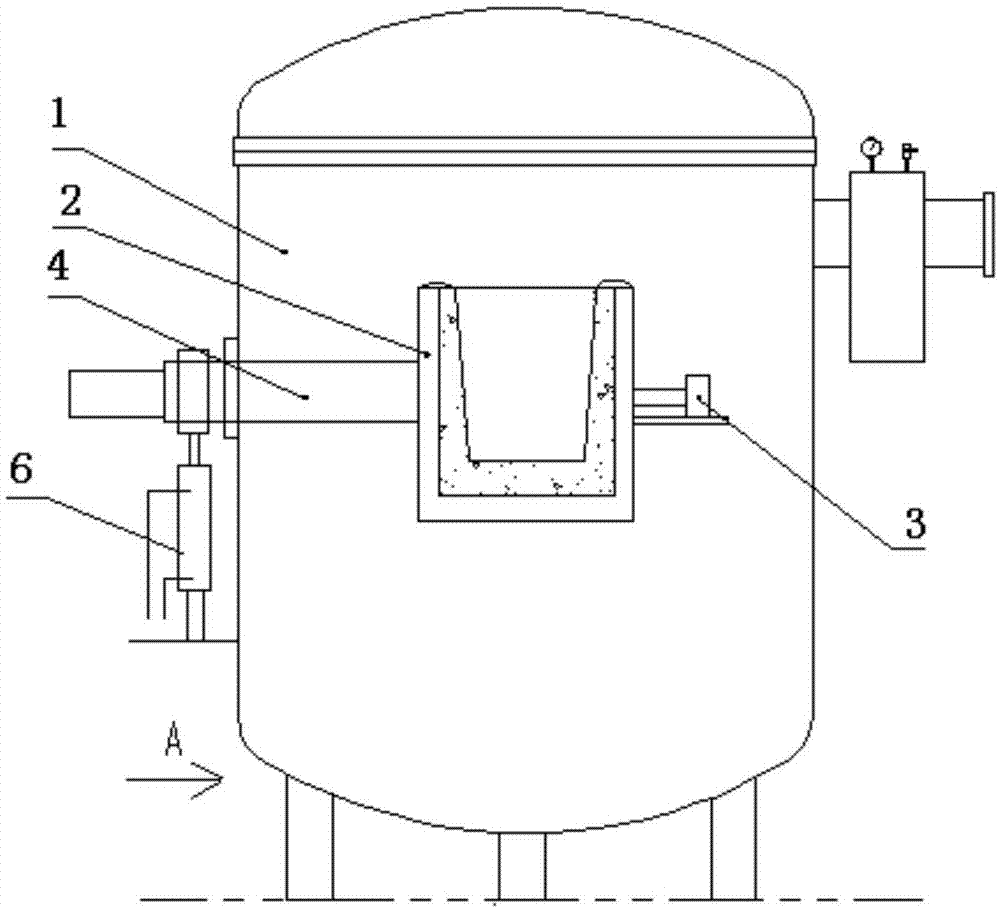 一种真空熔炼炉浇铸液压倾翻装置的制作方法