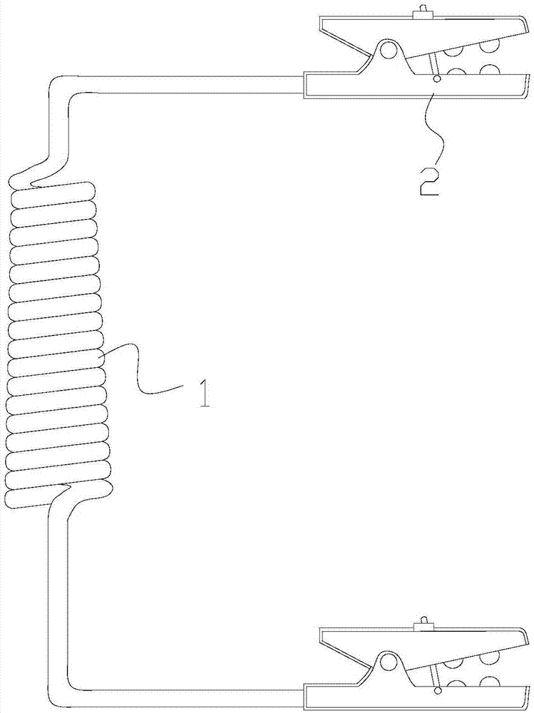 一种螺旋式耐压试验弹性连接线的制作方法
