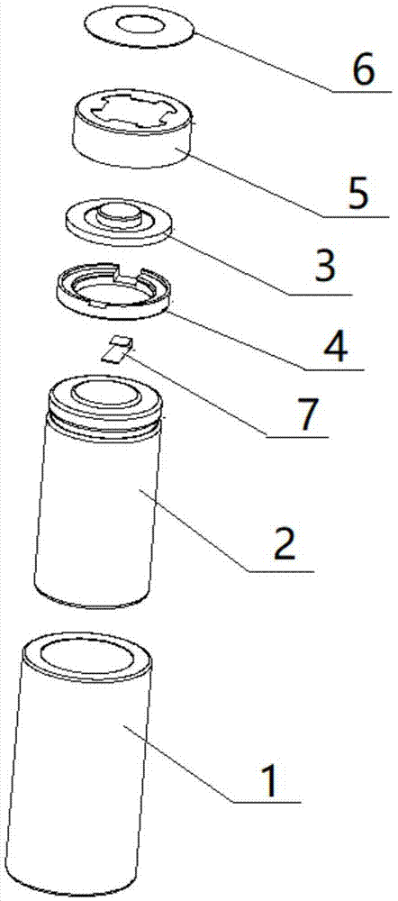 圆形锂电池的封装结构的制作方法