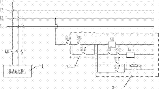 一种轨道移动滑线式充电控制电路及其充电装置的制作方法