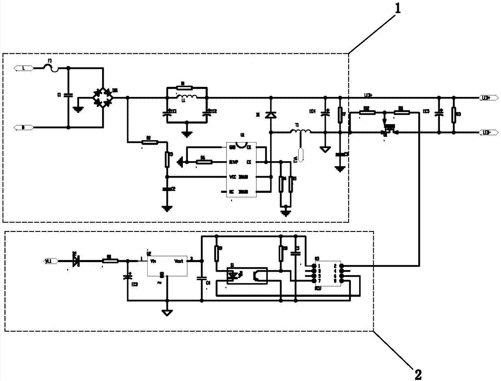 一种利用非隔离电路中主绕组抽头供电的红外感应控制电路的制作方法