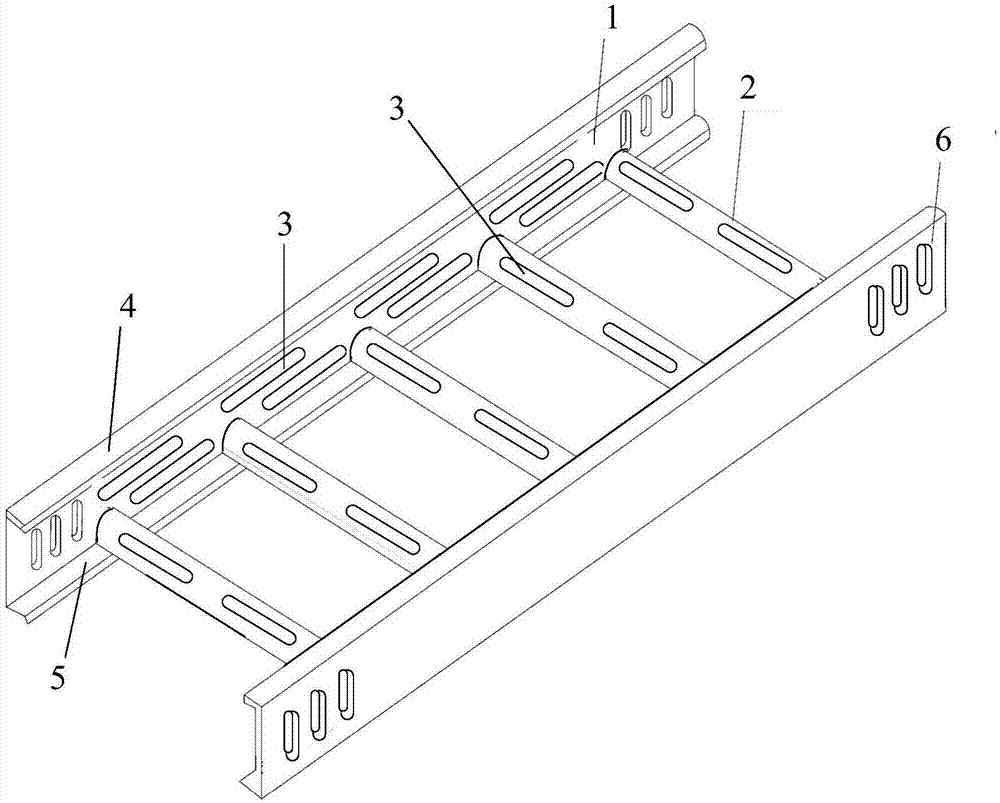 一种梯级式电缆桥架的制作方法