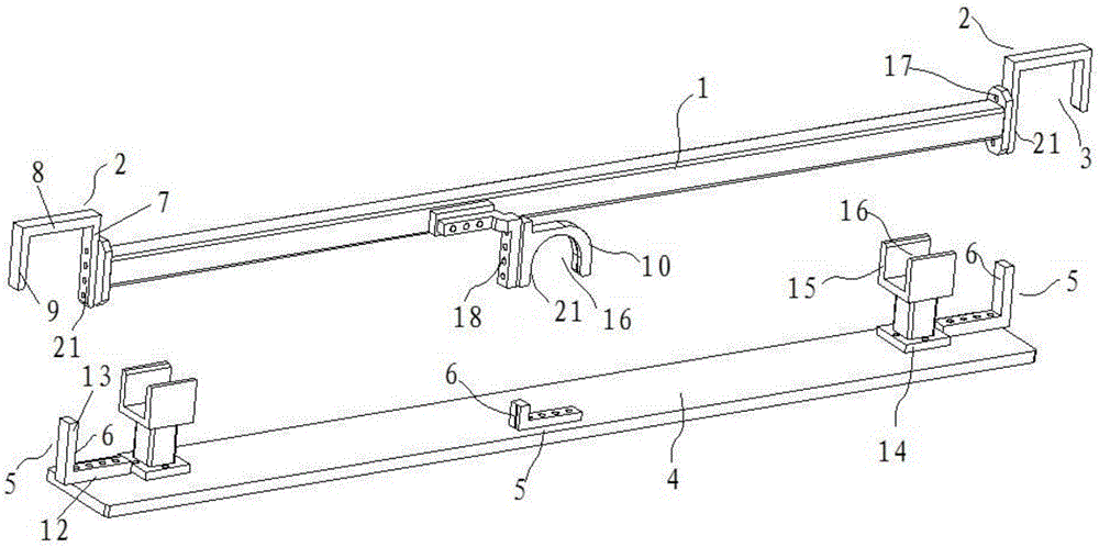 一种后悬架钢板弹簧的装配定位辅具的制作方法