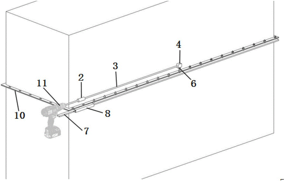 一种应用于管井法兰风管成排螺栓紧固整套装置的制作方法