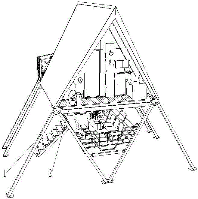 三角树屋的制作方法