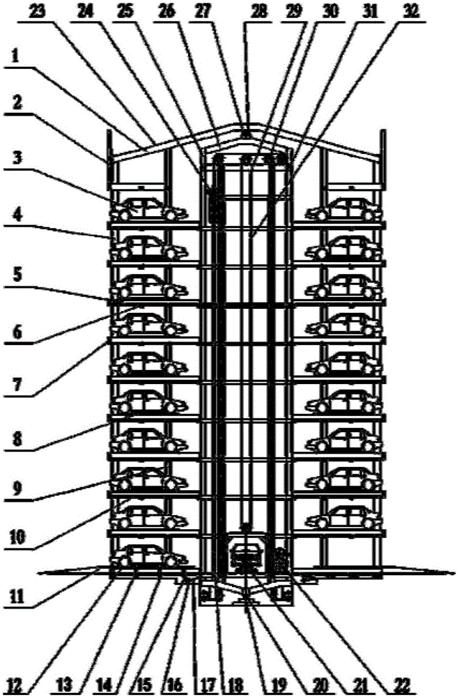 小区停车位改造立体停车库的制作方法