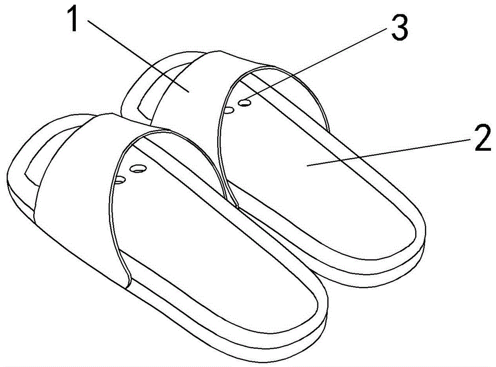 不会积水的拖鞋的制作方法