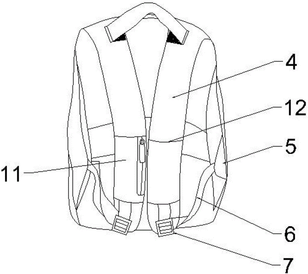 带防盗功能的背包的制作方法