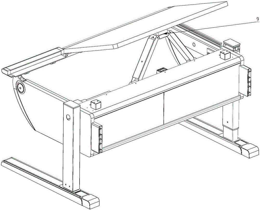 一种桌子的电动倾斜装置的制作方法