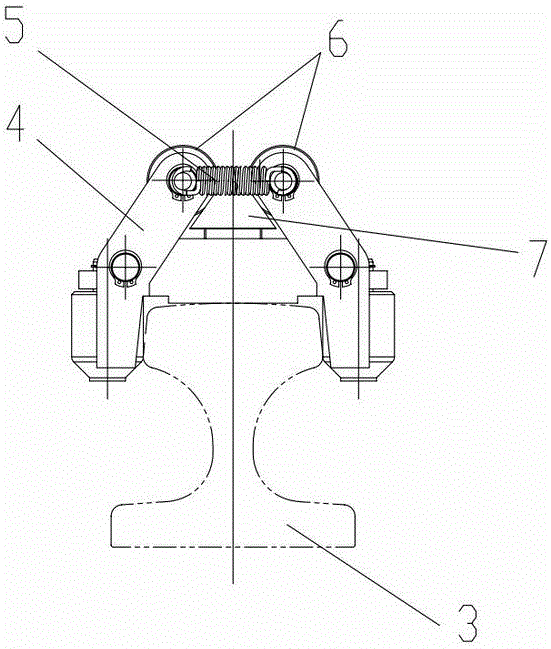 轨道机械防风铁楔制动装置的制作方法