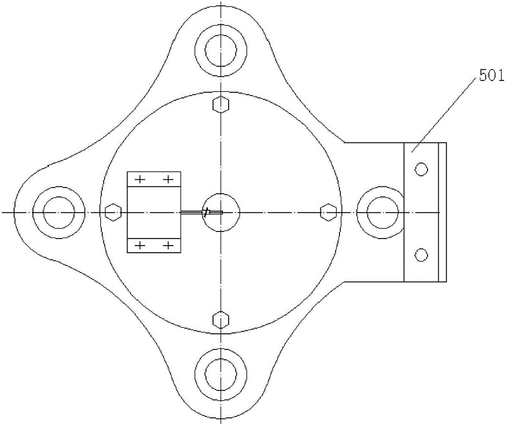 一种采用双圆锥销联动限位的凸耳形法兰钻模的制作方法