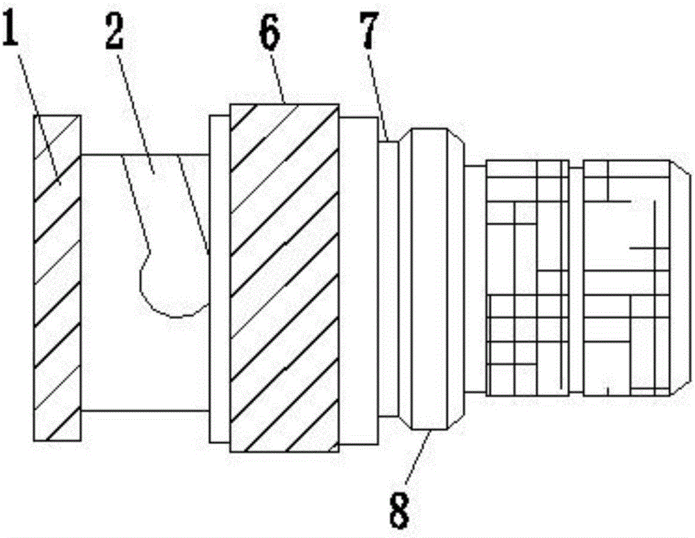 一种射频同轴连接器的卡环结构的制作方法