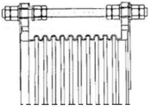 一种采用伸缩节补偿母线热胀冷缩变形的设计结构的制作方法