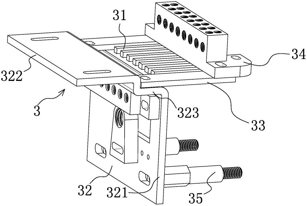 袜机主梭控制装置的主梭架加固结构的制作方法