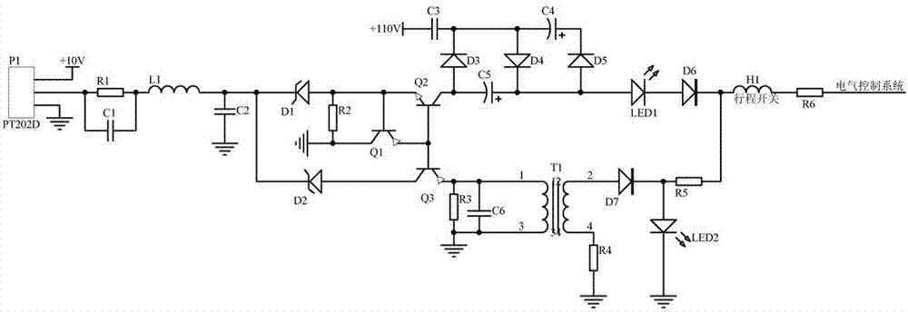 一种起重机行程开关触点电压调控电路的制作方法