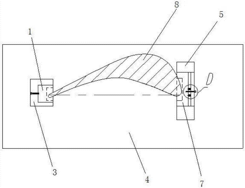 一种汽轮叶片的三坐标测量工装的制作方法