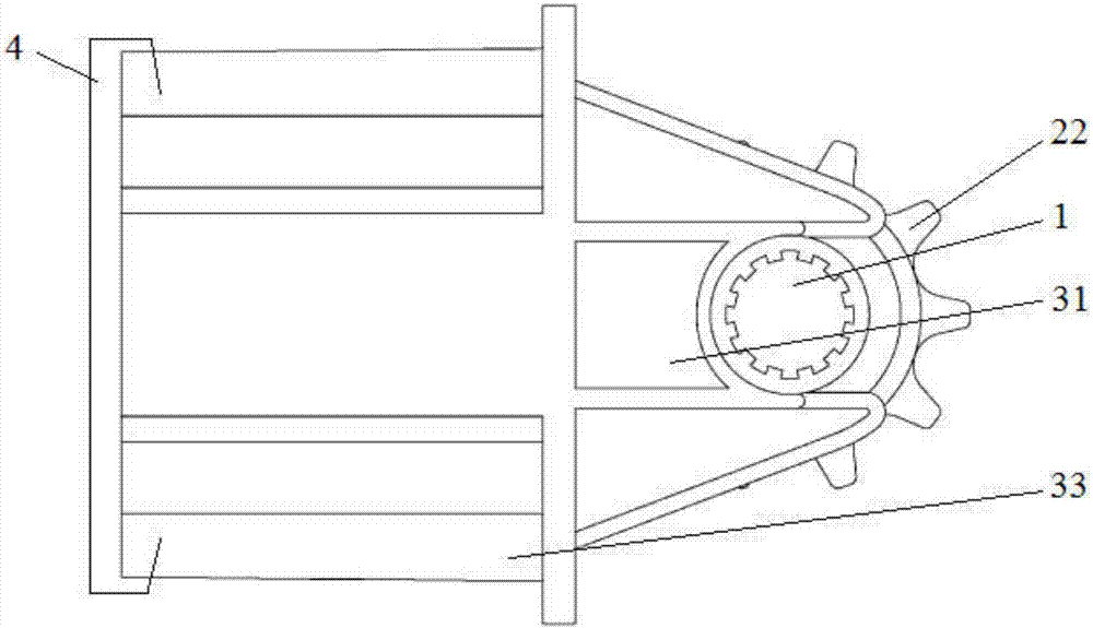 一种配适C型轨道的车库门电机链条头件组合的制作方法
