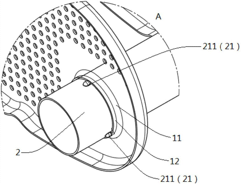 用于消音器的管板连接结构及具有其的消音器和排气系统的制作方法